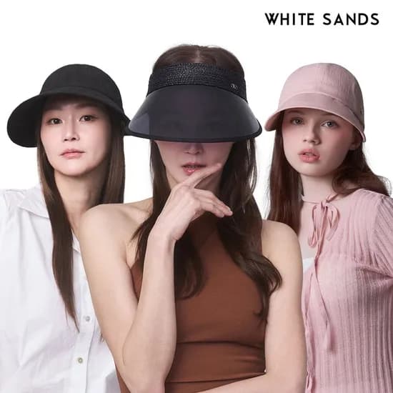 화이트샌즈 리본 보닛햇 보르도