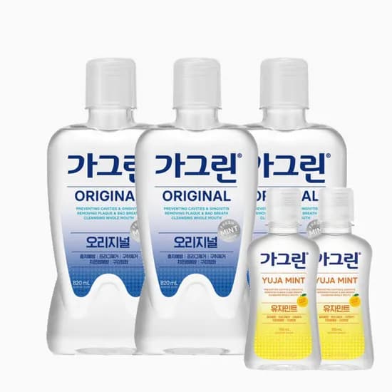 동아제약 가그린 820ml x 3개 100ml 증정