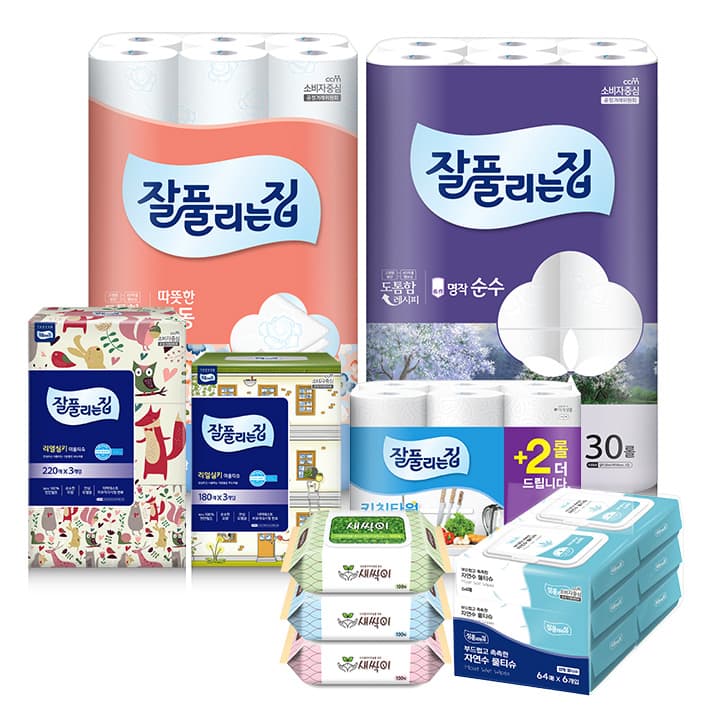 미래생활 잘풀리는집 퀼팅 30m x 24롤 x 2팩