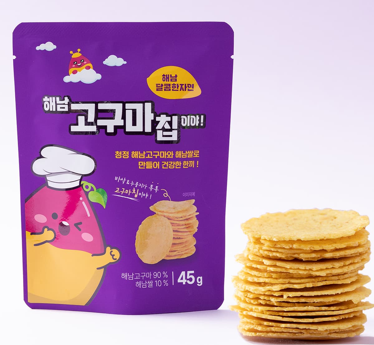 달콤한자연식품 해남 구운고구마칩 10봉