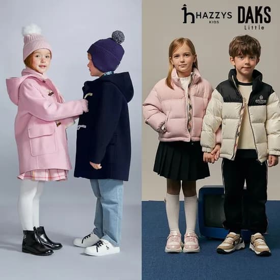 닥스키즈 뉴시즌 체크 중경량 다운 점퍼