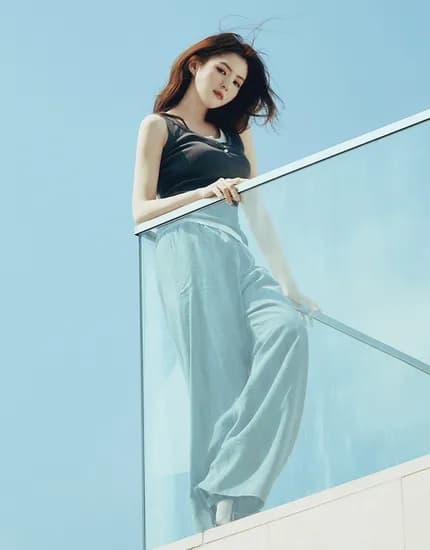 지오다노 나일론 풀밴딩 긴바지