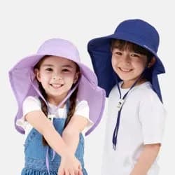 썬글레이드 아동 와이드 아쿠아 플랩캡