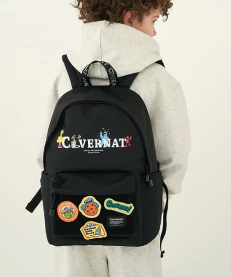 세서미 스트리트 x 커버낫 키즈 백팩 블랙