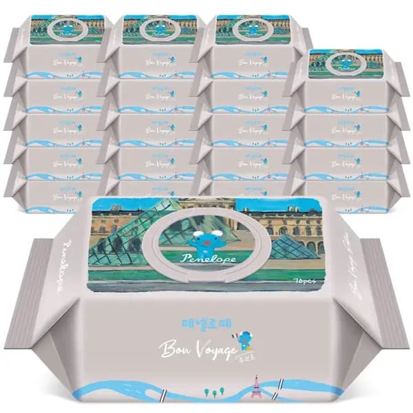 페넬로페 본보야지 루브르 아기물티슈 70매 20팩