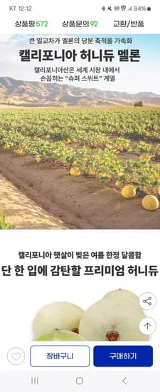 메론 미국산 고당도 허니듀 멜론 3.6kg내외 2수 외 다양