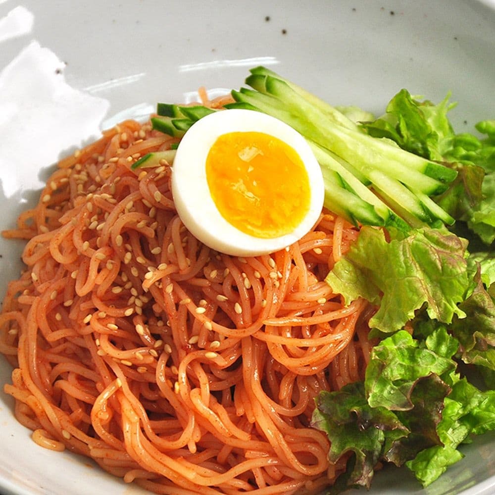 매콤한 비빔국수 12인분세트 면2kg 비빔장12봉