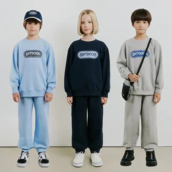 아웃도어프로덕츠키즈 맨투맨 상하세트
