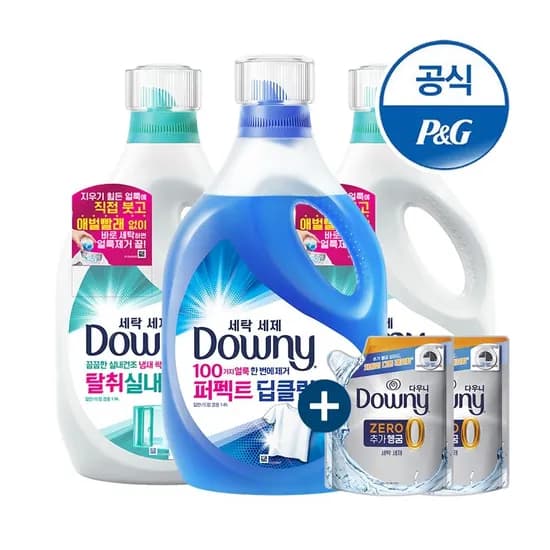 다우니 세제 냄새딥클린 1.9L 2개 200ml
