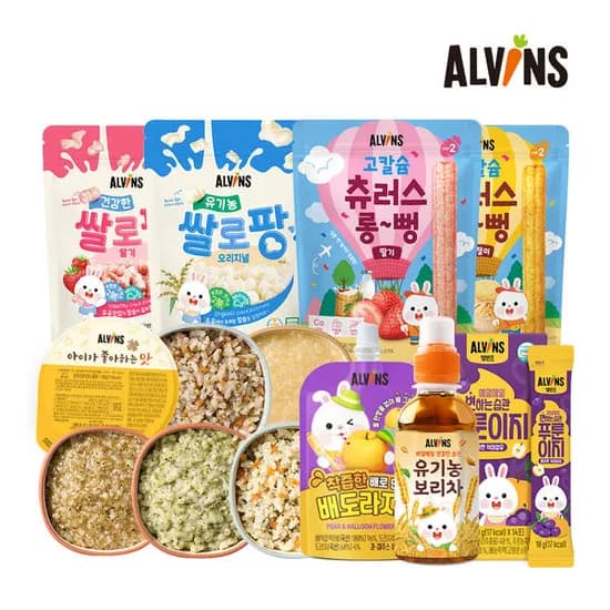 엘빈즈 한우마니 이유식 세트 골고루 30팩