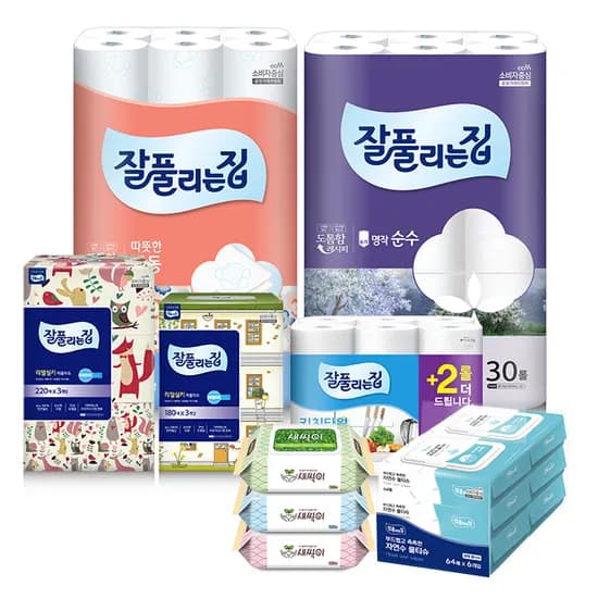 잘풀리는집 따뜻한 감동 25m 30롤 2팩