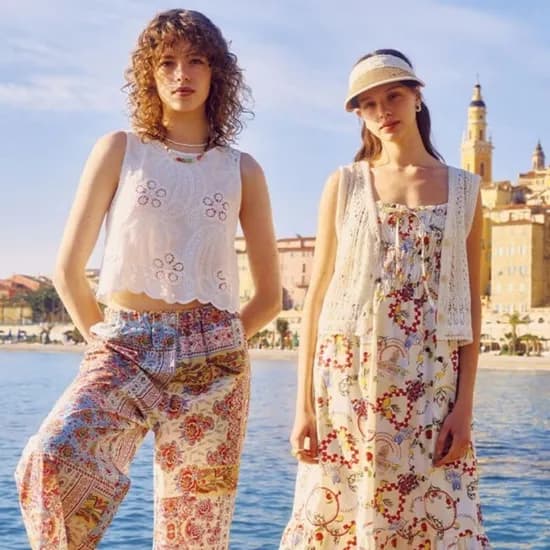 써스데이아일랜드 플라워 풀 오픈 롱 원피스