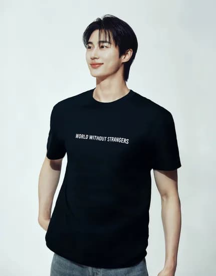 지오다노 변우석 남자 프린트 반팔 티셔츠