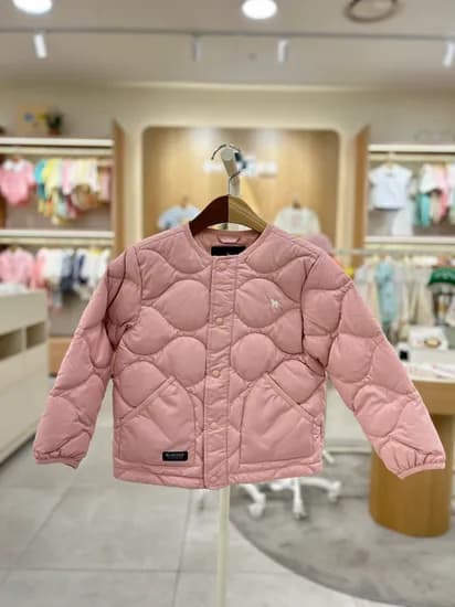 블루독 라이트 다운점퍼 핑크