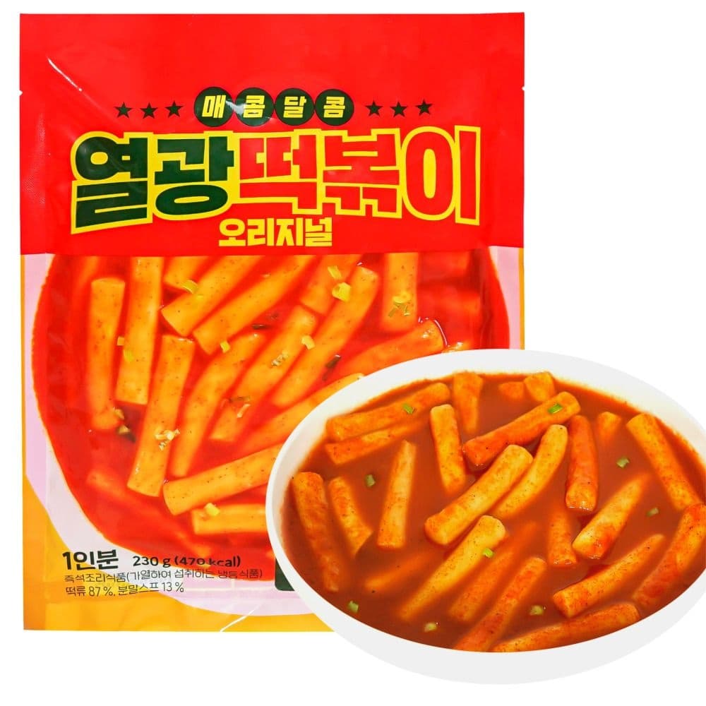 무꼬뭐꼬 매콤달콤 열광떡볶이 230g 4세트