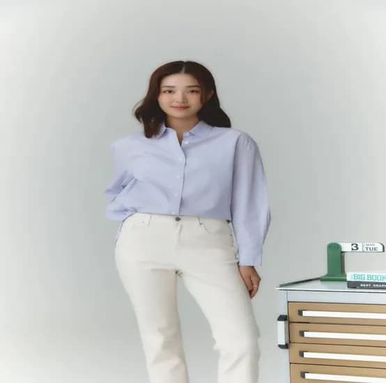 폴햄 포플린 긴팔셔츠