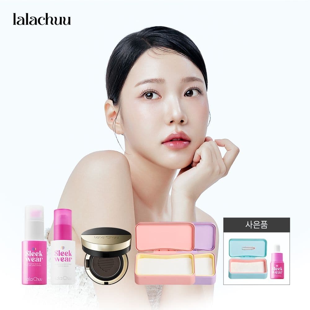 라라츄 헤어쿠션 마스터 본품 리필 1개씩 샴푸 퍼프 2개