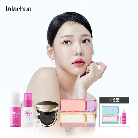 라라츄 헤어쿠션 마스터 본품 리필 1개씩 샴푸 퍼프 2개