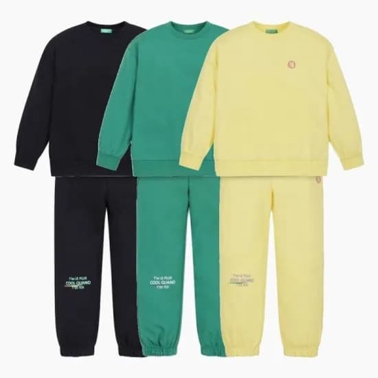 베네통키즈 그래픽 루즈핏 트레이닝세트