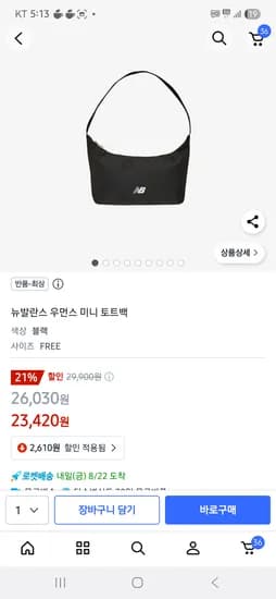 뉴발란스 미니 토트백