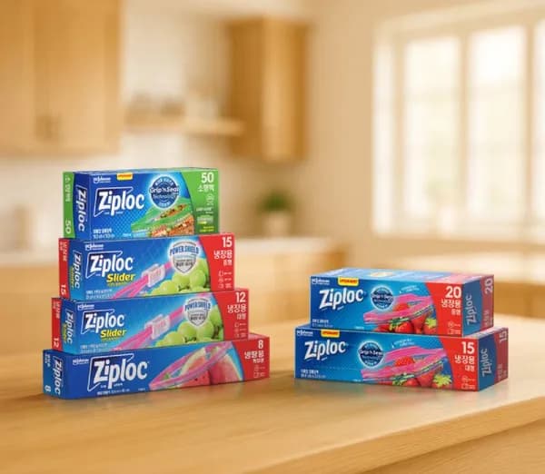 지퍼락 이중지퍼 냉장 93매 슬라이더 냉장 27매