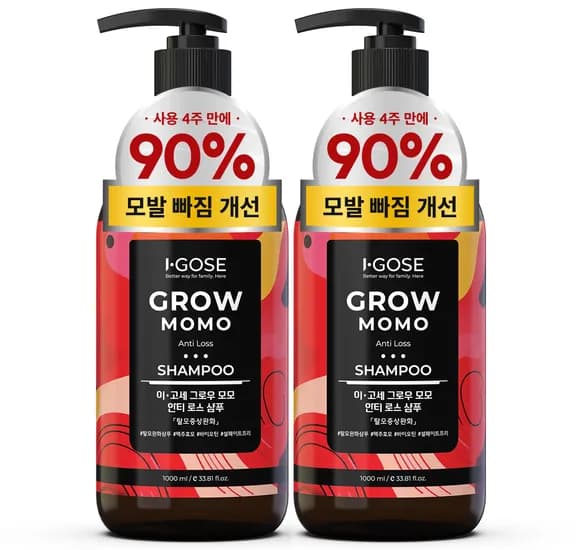 이고세 그로우 모모 탈모집중케어 샴푸 1000ml 1+1