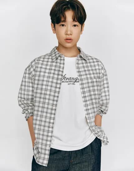 지오다노주니어 시어서커 셔츠