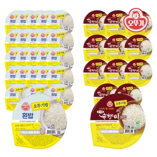 오뚜기밥 흰밥 210g x 24개 오뚜기밥 수향미 210g x 12개