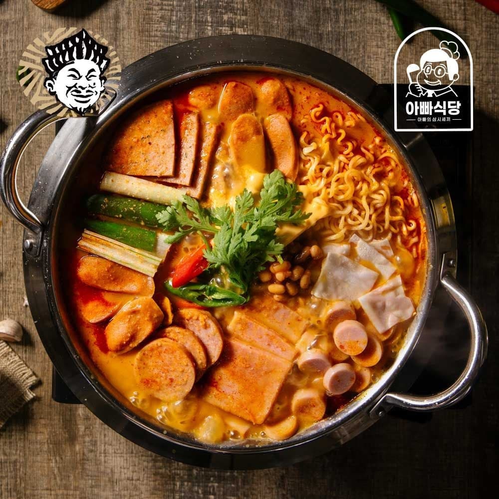 아빠식당 놀부부대찌개 4팩 라면사리 증정
