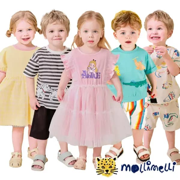 몰리멜리 반팔 상하 세트