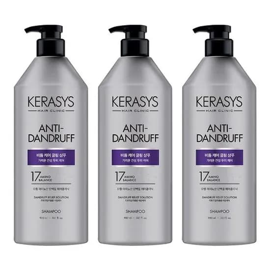 케라시스 클리닉 비듬케어 쿨링 샴푸 980ml 3개