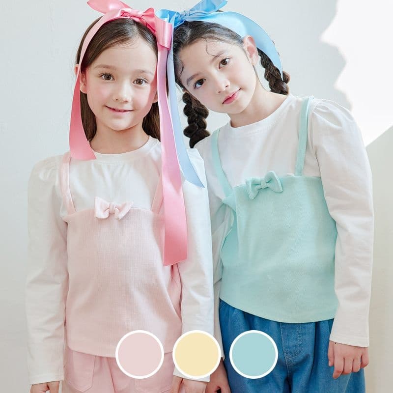 베베쥬 리본뷔스티에티셔츠 3890원