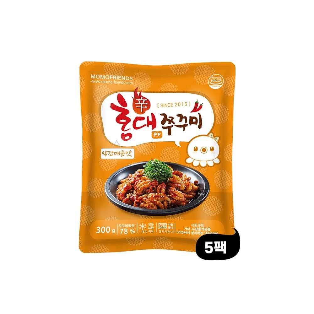 홍대쭈꾸미 300g 5팩 24940원