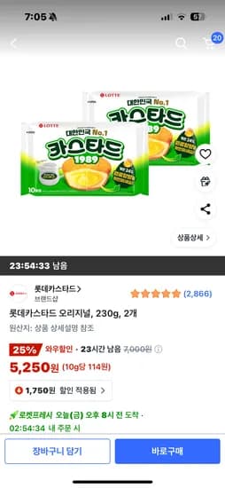 카스타드 오리지널 10개입 2팩