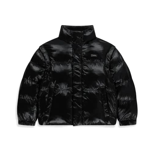 내셔널지오그래픽 키즈 글로시 2WAY 패딩 점퍼