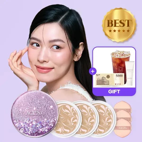 에이지투웨니스 샤이닝드롭 오리지날 팩트 케이스+리필3