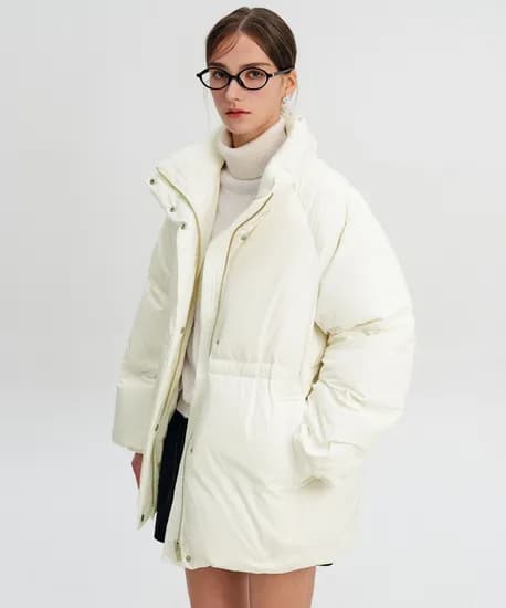 몬드리 덕다운 패딩 크림색 129,650원