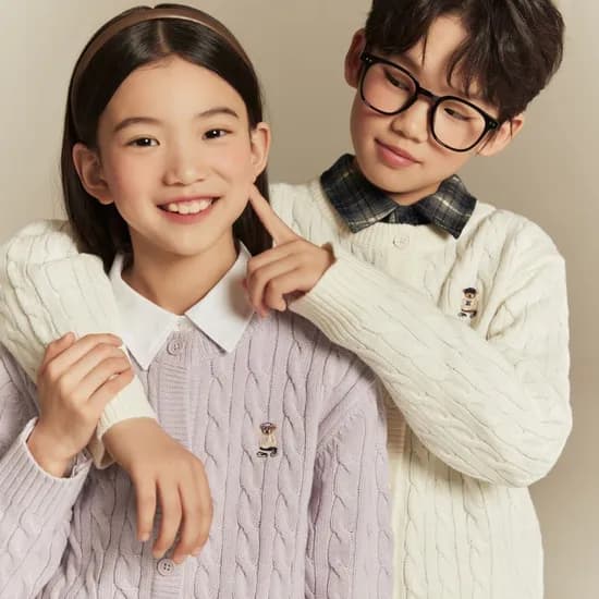 스파오 키즈 패디드 바시티 점퍼