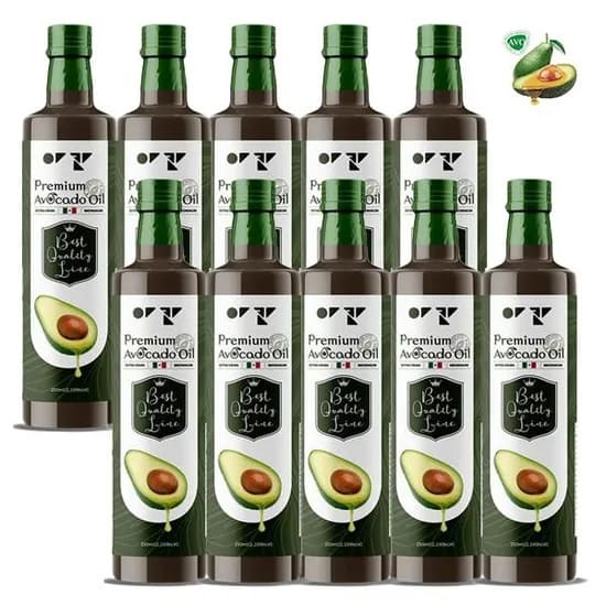 100% 냉압착 아보카도 엑스트라 버진 오일 250ml 4개 세트