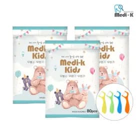 어린이 유아 치실 80개입 3개