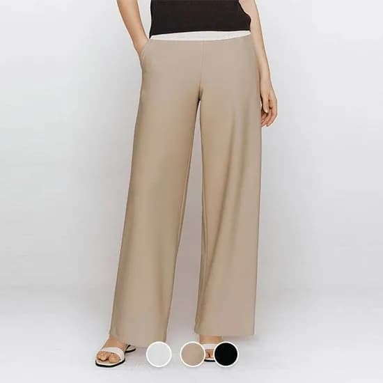 지오다노 풀밴딩 와이드 팬츠