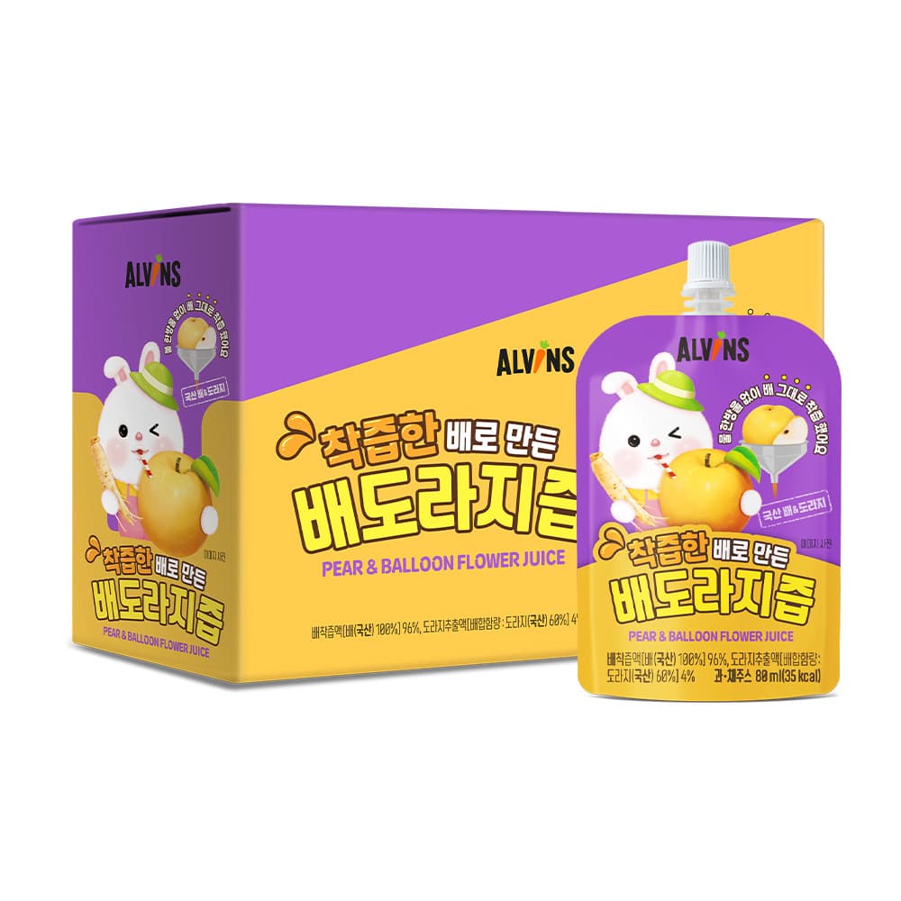 엘빈즈 배도라지즙 60팩