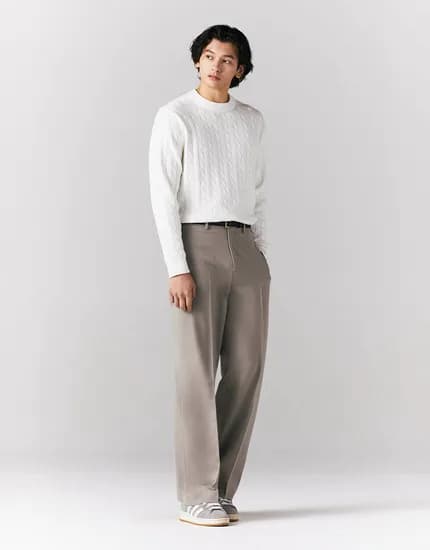 지오다노 남자 세미와이드핏 슬랙스