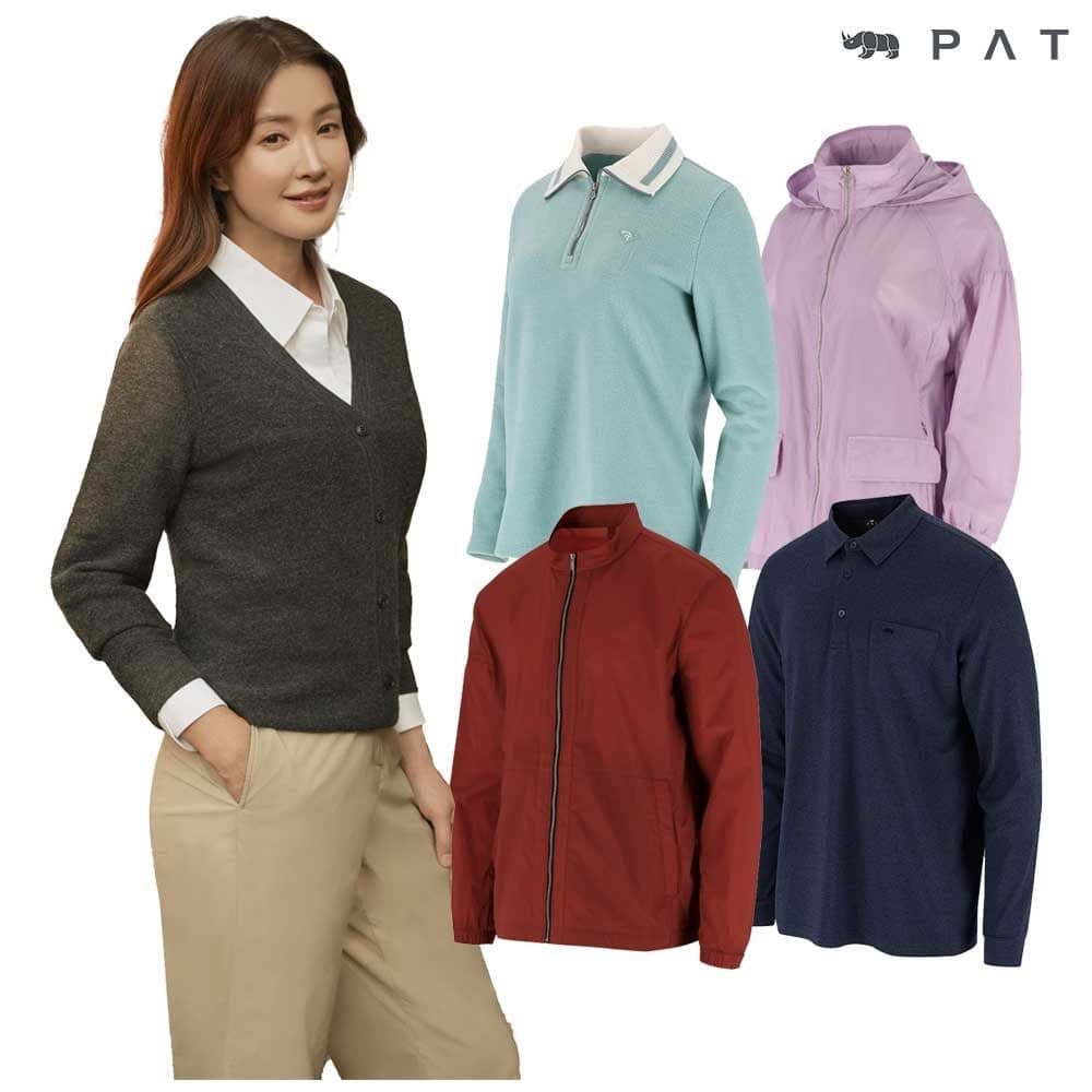 PAT 조직변형 라운드넥 스웨터