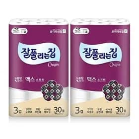 잘풀리는집 맥스 소프트 30M 30롤 x 2팩