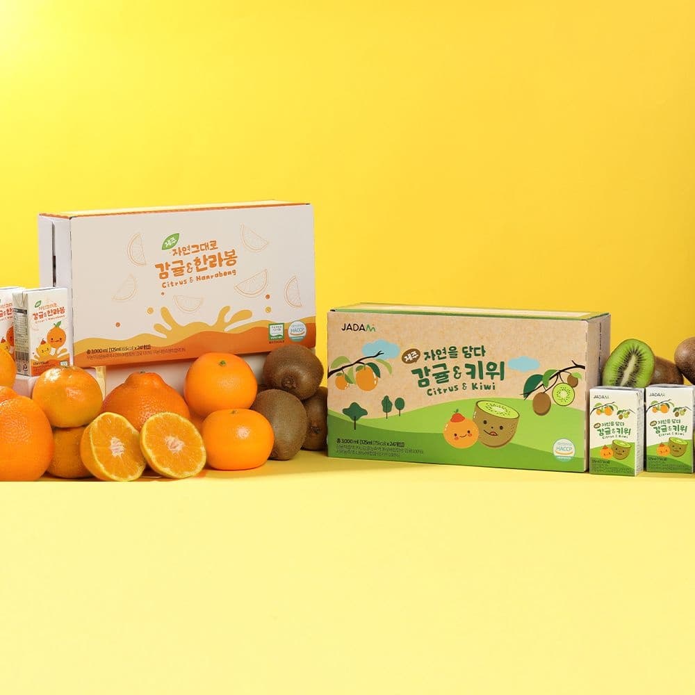 자담 감귤한라봉 주스 125ml 24개