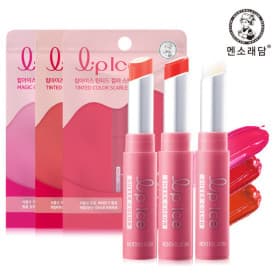 멘소래담 립아이스 매직컬러 스트로베리 틴티드컬러 레드 틴티드컬러 스칼렛 립밤 3종 3개