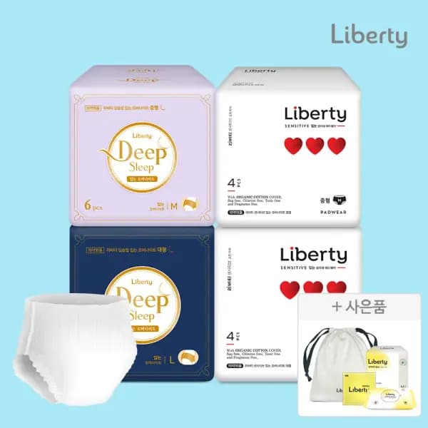 딥슬립 입는오버나이트 6개입 5팩