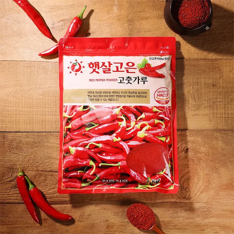 국내산 맷돌 방식으로 간 고춧가루 1kg