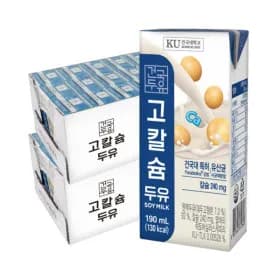 건국유업 고칼슘두유 190ml 48팩